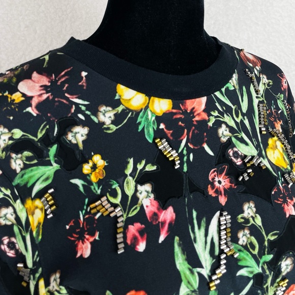 3.1 PHILLIP LIM • Floral Beaded Silk Mini Dress - Picture 8 of 13